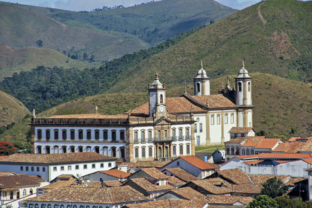 欧鲁普雷图教会。米纳斯吉拉斯州，巴西