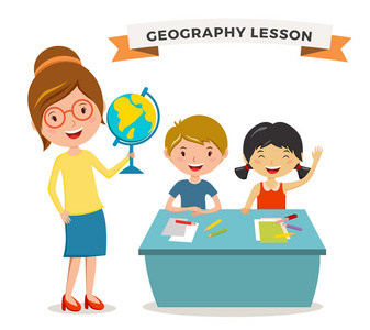 儿童学校地理课程插图