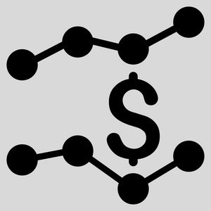 金融市场的趋势图标