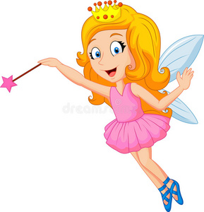 魔杖卡通仙子冬日仙子夜仙子飞向月亮可爱卡通草莓仙子可爱的卡通芭蕾