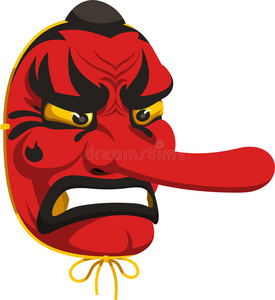 卡通天狗面具照片