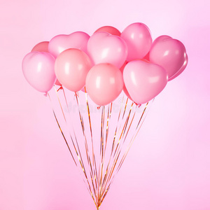 粉色派对气球