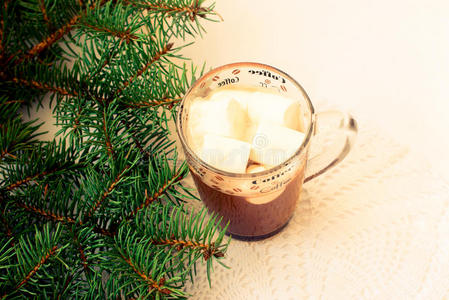 饼干 浓缩咖啡 假日 食物 形象 圣诞节 奶油 咖啡 肉桂色