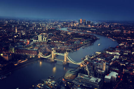 伦敦塔桥图伦敦塔桥鸟瞰图照片