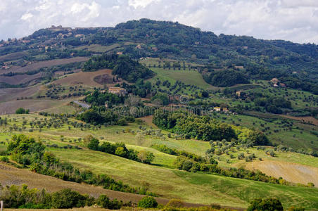 托斯卡纳 自然 场景 草地 风景 土地 意大利 农场 领域