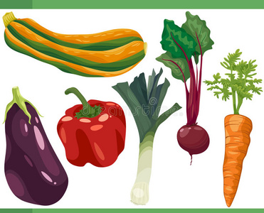 蔬菜卡通布景图