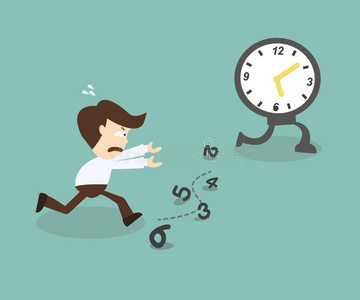 按部就班生意人按部就班地跑照片