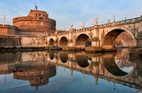 罗马圣天使城堡和桥