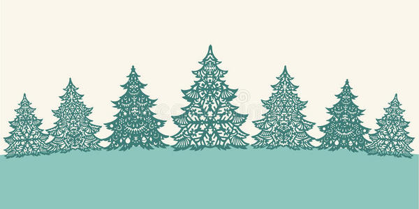绿叶圣诞树装饰