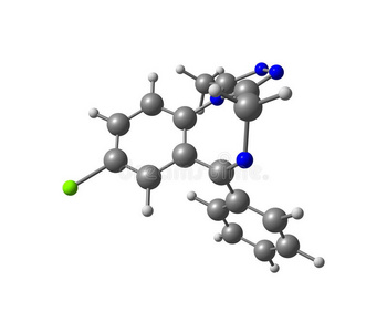 阿普唑仑分子分离的白色