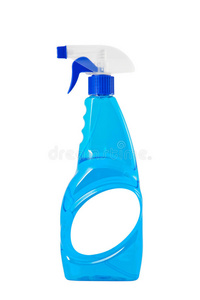 清洁产品。清洁剂塑料瓶隔离