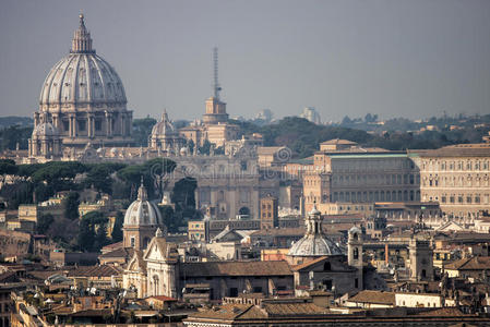 罗马，鸟瞰全景景观