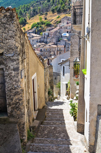 小巷。莫拉诺卡拉布罗。卡拉布里亚。意大利。