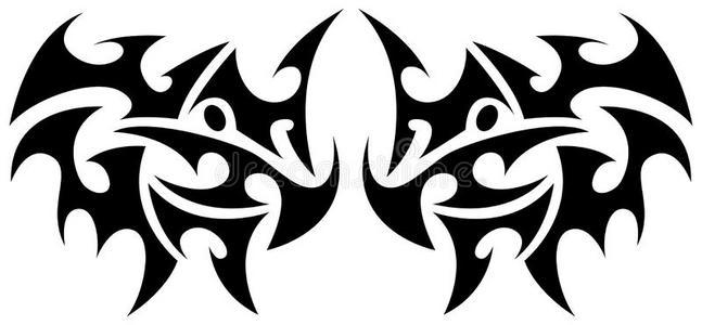 部落纹身元素照片