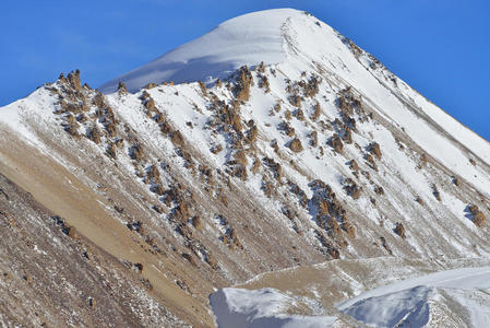 khunjerab山口景观。