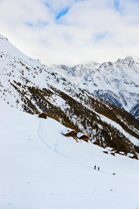 奥地利索尔登滑雪胜地山间别墅