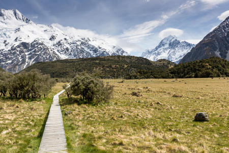 新西兰库克山国家公园。