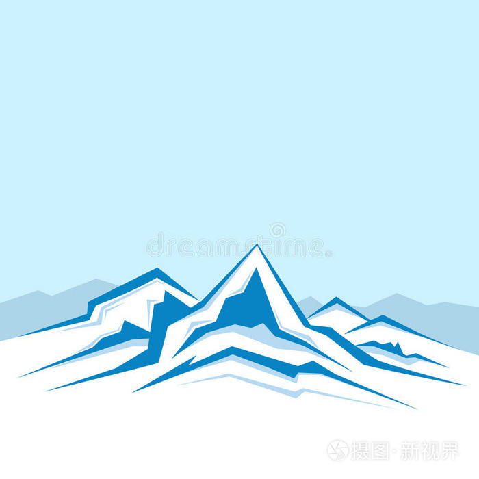 冬季山脉