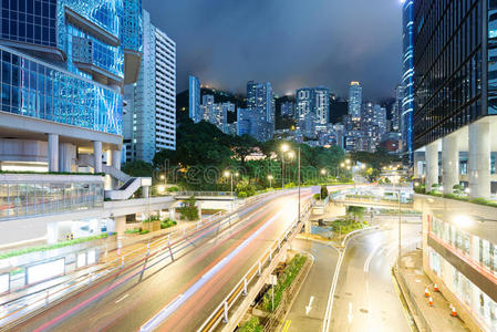 香港夜间交通