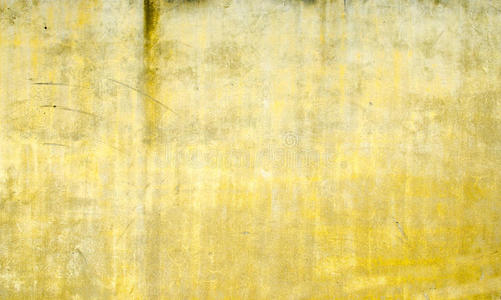 黄色垃圾墙纹理背景