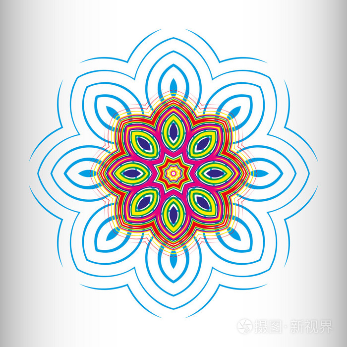 美丽的圆形图案为您的设计的