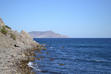 空旷的海滩的视图。偌威 Svet。克里米亚半岛