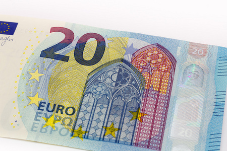 新的 20 20 欧元正面从欧洲系列