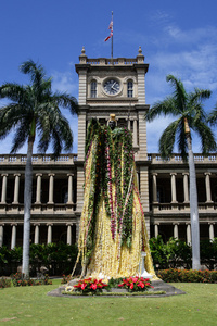 雕像的国王卡美哈美哈，夏威夷火奴鲁鲁