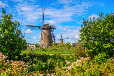 风车村，荷兰的大风车