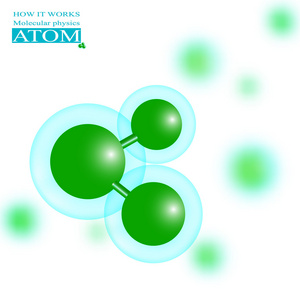 分子物理学绿色原子