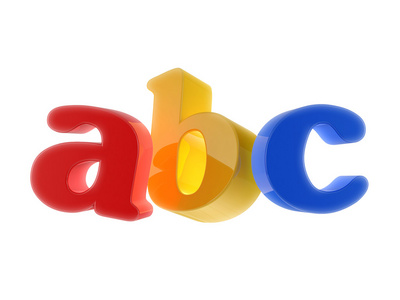 Abc 有光泽字母