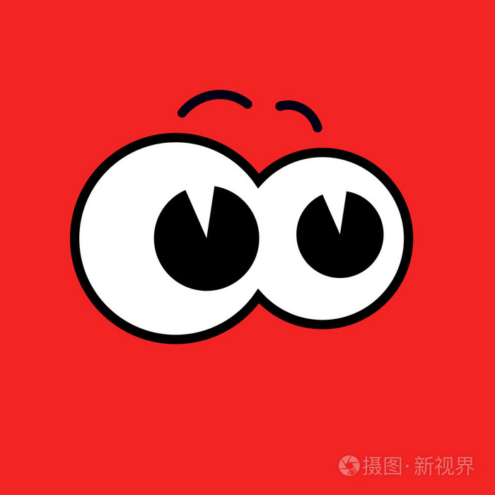 可爱的卡通眼睛