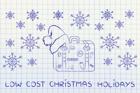 低成本的圣诞假期的概念