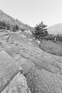 废墟的石头和剧院在安塔利亚 arykanda 土耳其亚洲天空