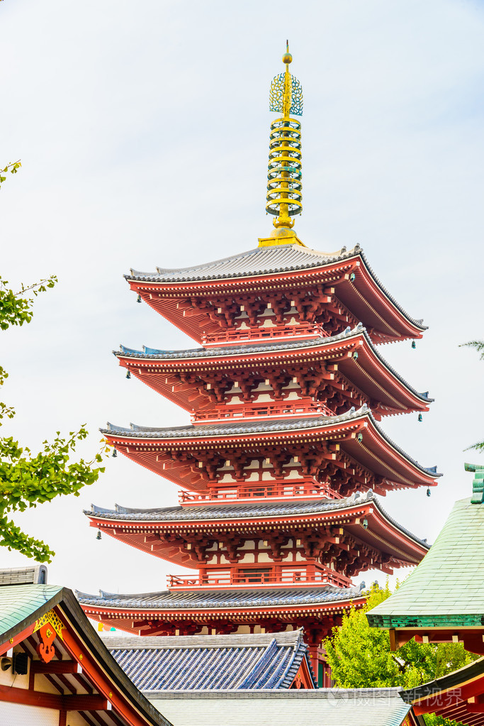 美丽的建筑在浅草寺