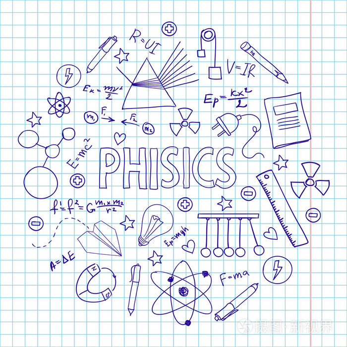 手绘矢量集与物理设备.可以用于设计学院