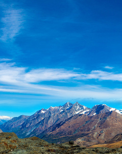 在瑞士阿尔卑斯山风景