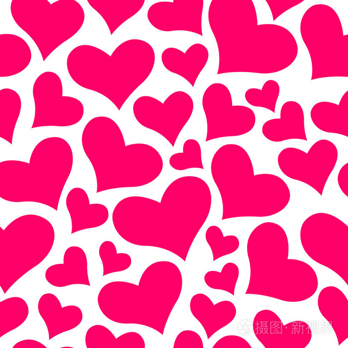 颜色甜蜜的所有恋人天情人节模式.无缝矢量 ro