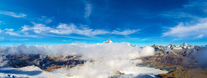 在瑞士阿尔卑斯山风景