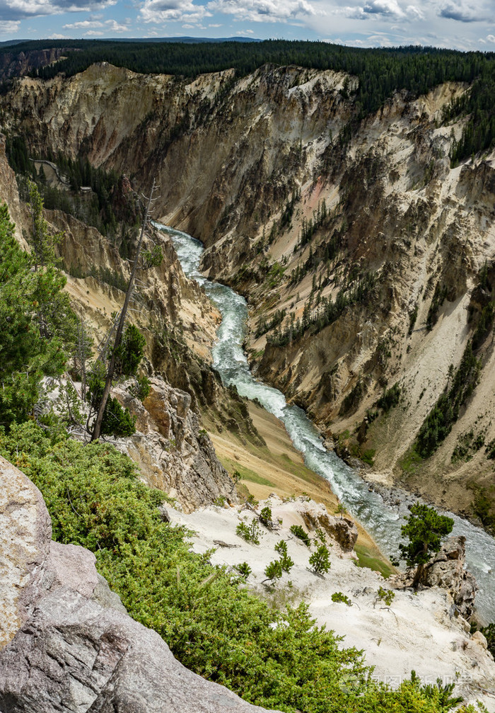 黄石公园大峡谷