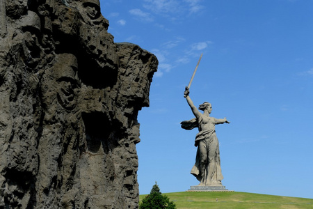 纪念碑合奏向斯大林格勒战役英雄伏尔加格勒