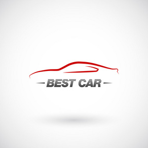 抽象的汽车标志设计模板照片