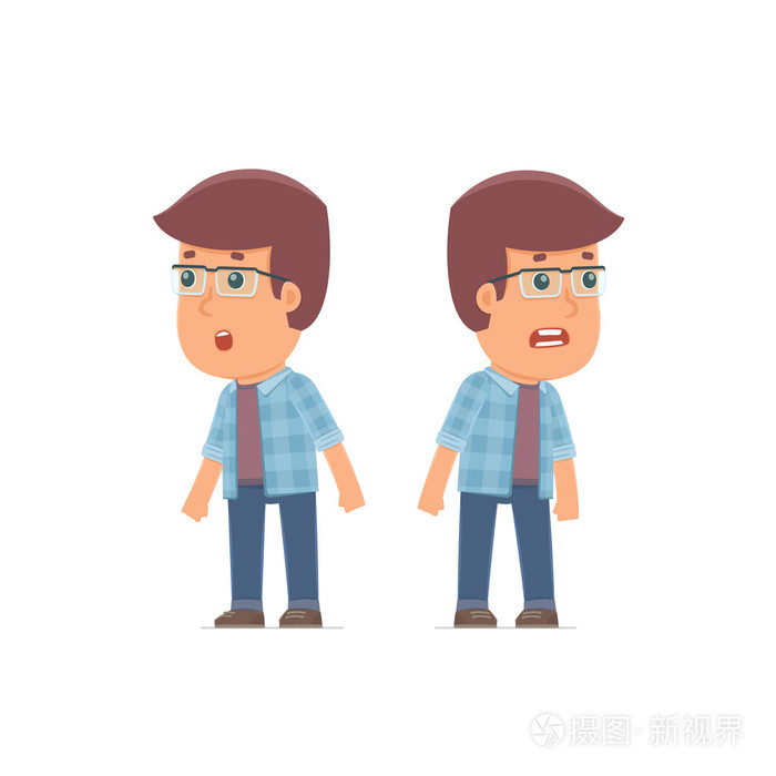 直率的性格自由职业者非常惊讶,不相信你