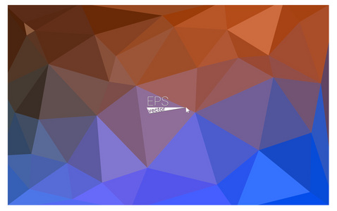 多色的蓝色，红色几何弄皱了三角低聚风格梯度图图形背景。矢量多边形设计为您的业务的