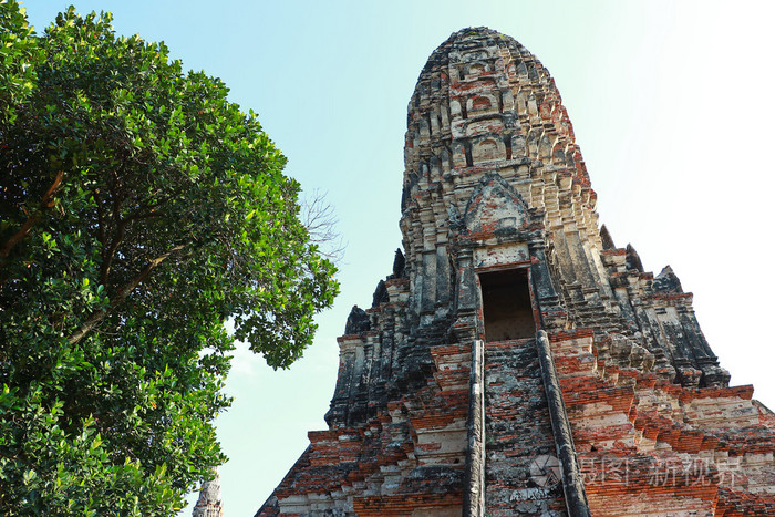 泰国阿育塔亚寺的瓦塔