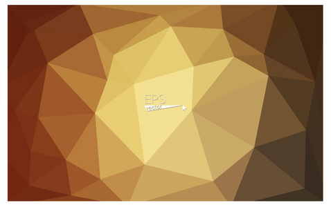 深橙色几何弄皱了三角低聚折纸样式梯度图图形背景。矢量多边形设计为您的业务的