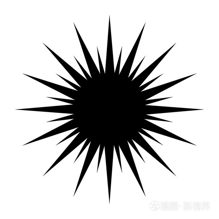 太阳黑色简单图标