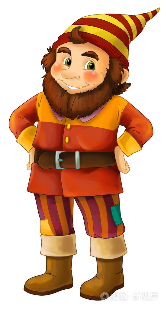 卡通小矮人隔离