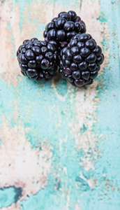 新鲜黑莓水果
