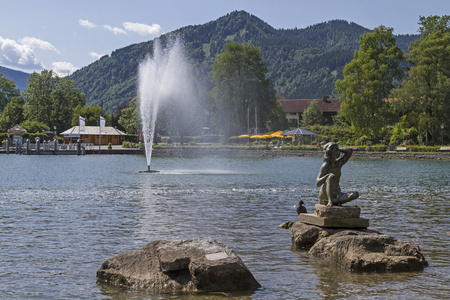 在巴伐利亚湖 tegernsee